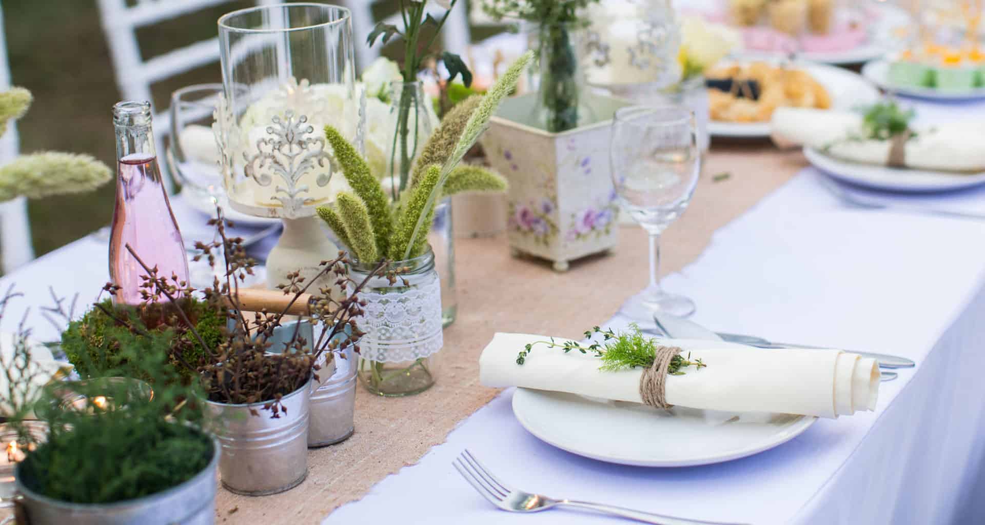 Get ideas for elaborate but easy table settings