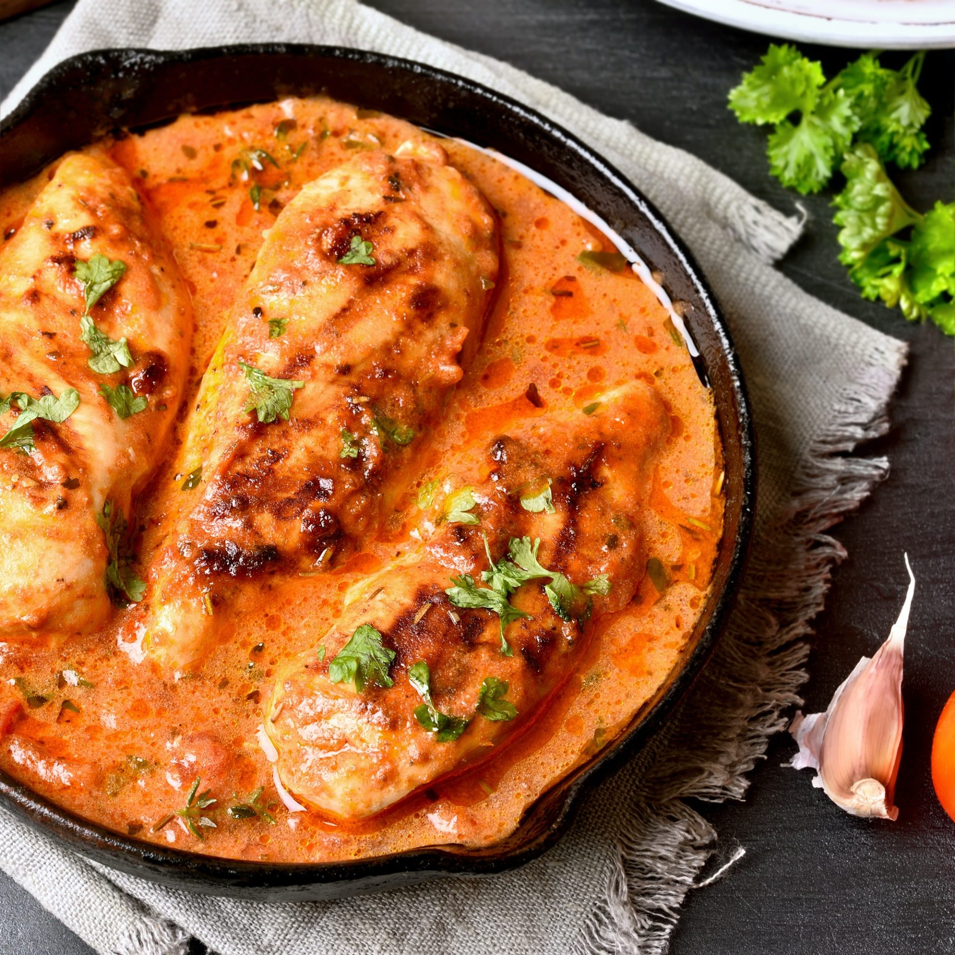 Chicken breast with tomato sauce