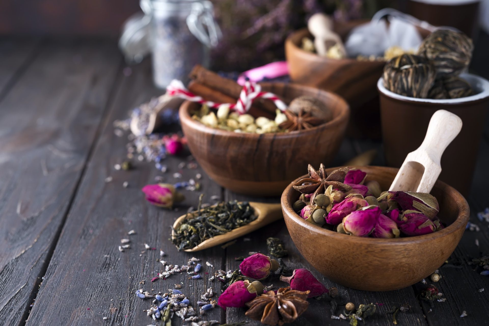 Flower and herbal tea