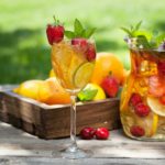 Homemade lemonade or sangria