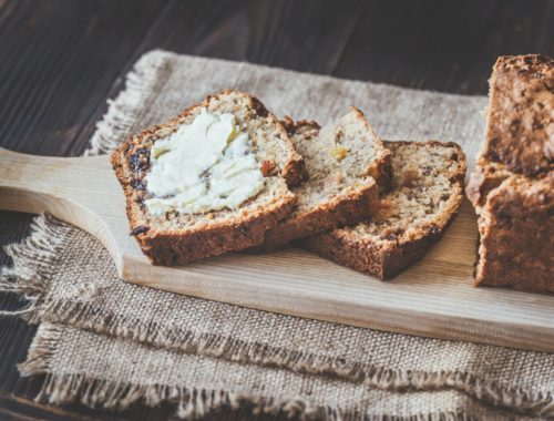 Loaf of banana bread