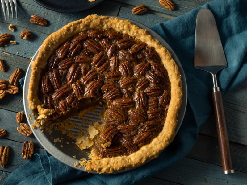 Sweet Homemade Crunchy Pecan Pie