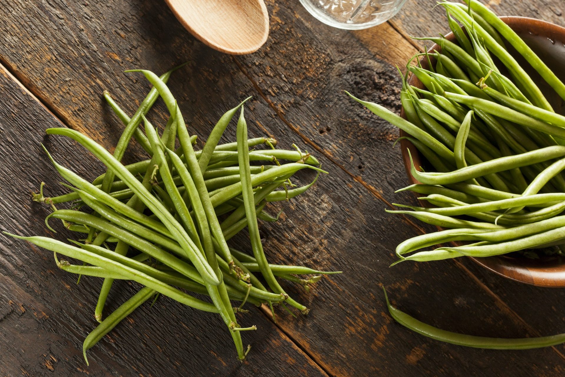 Fresh Organic Raw French Green Beans