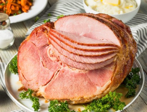 Homemade Glazed Easter Spiral Cut Ham