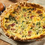Homemade Spinach and Bacon Egg Quiche